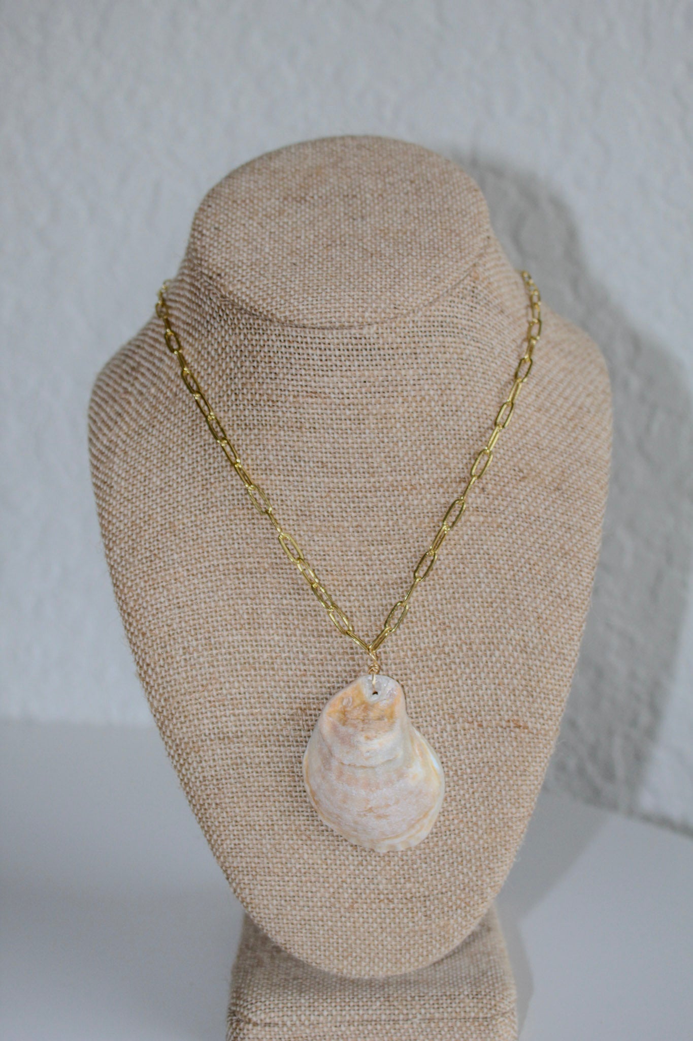 Oyster shell necklace