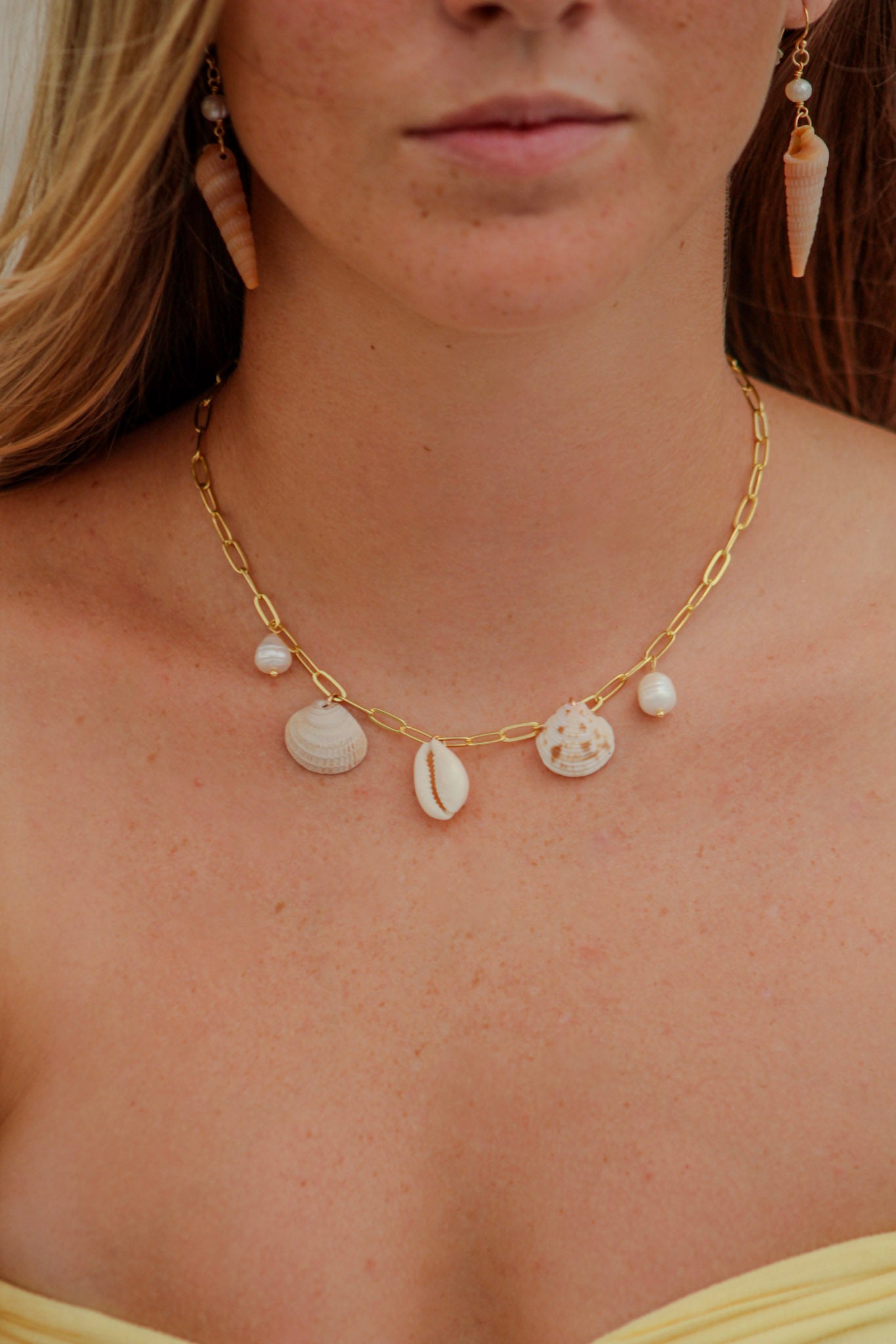 Mermaid charm necklace